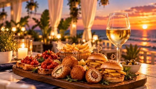 Calici al Tramonto | Aperitivo in riva al mare per due persone